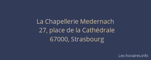 La Chapellerie Medernach