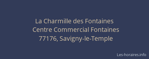 La Charmille des Fontaines