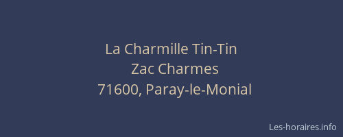 La Charmille Tin-Tin