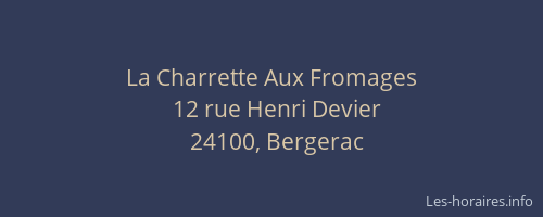 La Charrette Aux Fromages