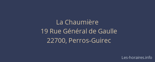 La Chaumi&egrave;re