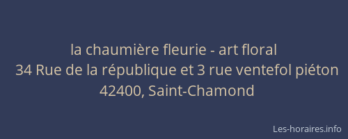 la chaumière fleurie - art floral