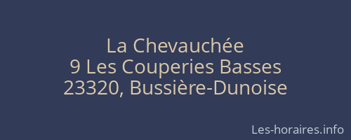 La Chevauchée