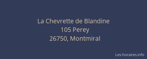 La Chevrette de Blandine