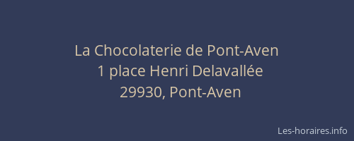 La Chocolaterie de Pont-Aven