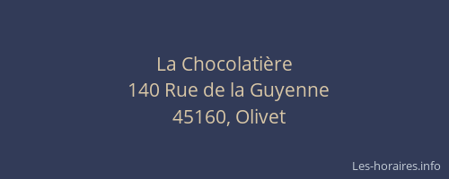 La Chocolati&egrave;re