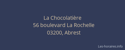La Chocolatière