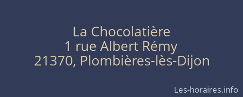 La Chocolatière
