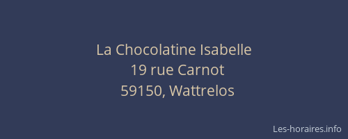 La Chocolatine Isabelle