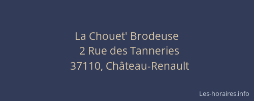 La Chouet' Brodeuse