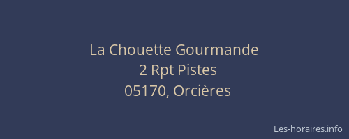 La Chouette Gourmande