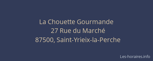 La Chouette Gourmande