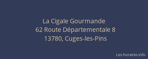 La Cigale Gourmande