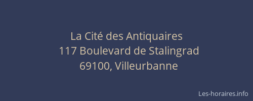 La Cité des Antiquaires