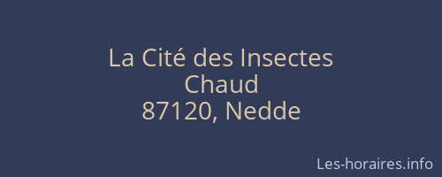 La Cité des Insectes