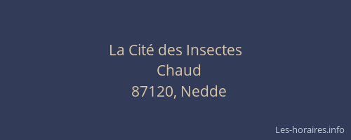 La Cité des Insectes