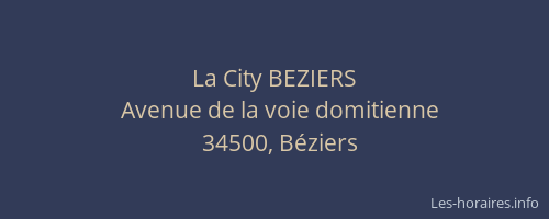 La City BEZIERS