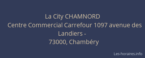 La City CHAMNORD