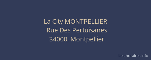 La City MONTPELLIER