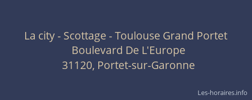 La city - Scottage - Toulouse Grand Portet