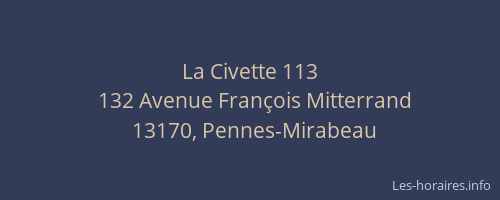 La Civette 113