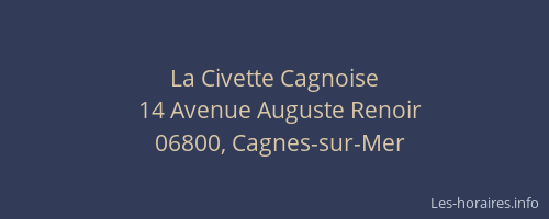 La Civette Cagnoise