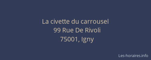 La civette du carrousel