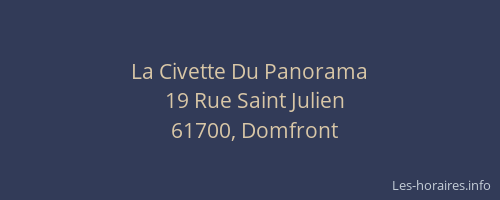 La Civette Du Panorama