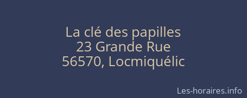 La clé des papilles