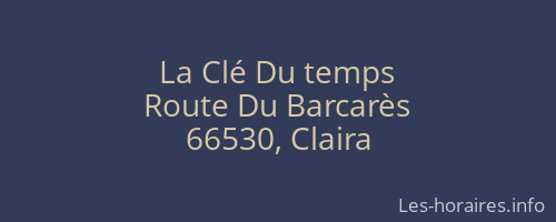 La Clé Du temps