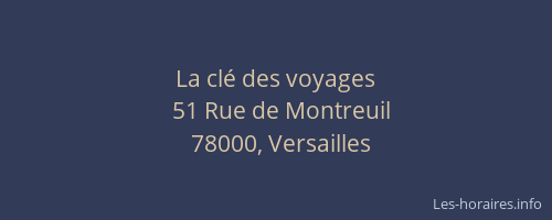 La clé des voyages