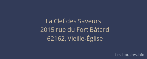 La Clef des Saveurs