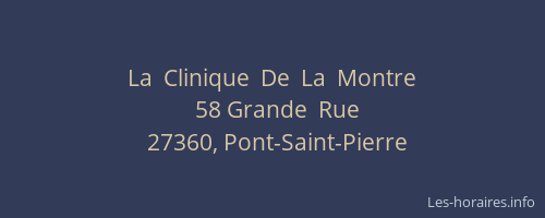La  Clinique  De  La  Montre