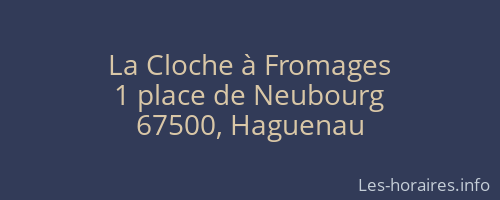 La Cloche à Fromages
