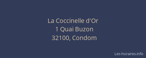 La Coccinelle d'Or