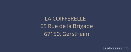 LA COIFFERELLE