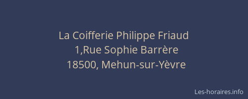 La Coifferie Philippe Friaud