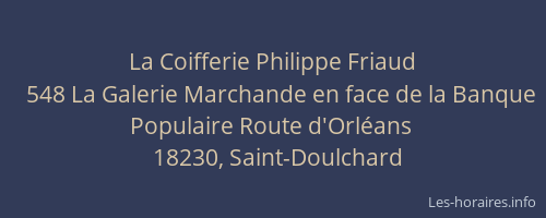 La Coifferie Philippe Friaud