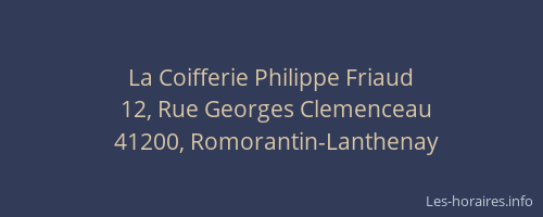 La Coifferie Philippe Friaud