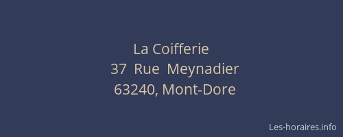 La Coifferie