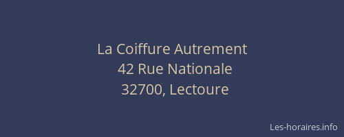 La Coiffure Autrement