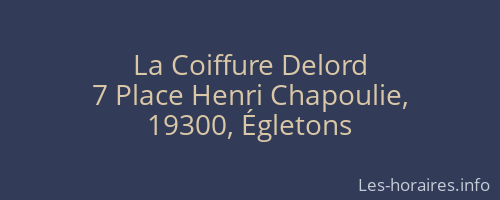 La Coiffure Delord