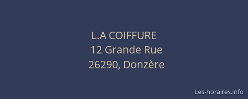L.A COIFFURE