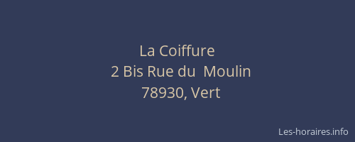 La Coiffure