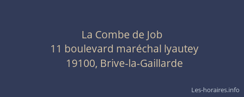 La Combe de Job
