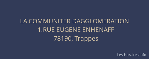 LA COMMUNITER DAGGLOMERATION