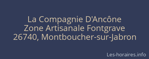 La Compagnie D'Ancône