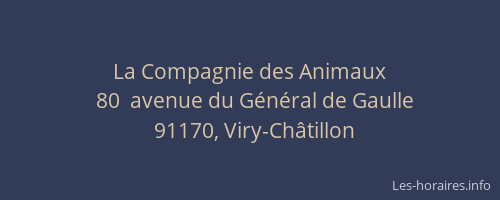 La Compagnie des Animaux