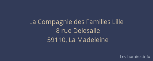 La Compagnie des Familles Lille