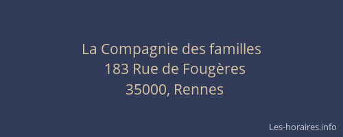 La Compagnie des familles